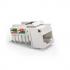 20450423 - CONECTOR FEMEA SOHOPLUS CAT.5E T568A/B - BRANCO - 35050423 - FURUKAWA