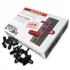 RSFDNYP5-001-0 - KIT FIXADORES EM NYLON TOOL LESS DUAL PARA RACK 19" 20KG (PCT 50) - RSLDUO-1RUB50-S2 - RACK STUDS