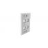 LEFAEPPL-004-0 - ESPELHO PLANO 4P - GLOSSY - BRANCO (4X2) - 35050018 - LIGHTERA