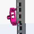 RSFDNYP5-001-0 - KIT FIXADORES EM NYLON TOOL LESS DUAL PARA RACK 19" 20KG (PCT 50) - RSLDUO-1RUB50-S2 - RACK STUDS