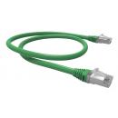 LEGGPC6A-024-0 - PATCH CORD GIGALAN GREEN CAT.6A F/UTP (BLINDADO) 3,0M VERDE LSZH - 35085405 - LIGHTERA