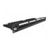 LESPPP5E-001-1 - PATCH PANEL SOHOPLUS CAT.5E  24 PORTAS 19POL/1U T568A/T568 MODULAR - 35050438 - LIGHTERA