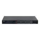 16550002 - SWITCH (COMUTADOR) 24 PORTAS POE GIGABIT L2 370W - 1.0.01.20.10979-0018 - DH-PFS4226-24GT-370 - DAHUA