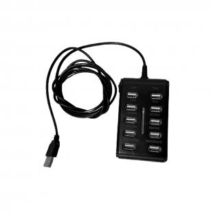 DNENHUUS-001-0 - HUB USB C/ 10 PORTAS CABO USB A(1.5M) P/ PDU DNET - DN-CGQ-BOX - D-NET