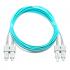 LETLCDO3-002-0 - CORDAO OPT. CON. MULTIMODO OM3 (50/125) 2F DUPLEX SC-UPC/SC-UPC 2,5M LSZH ACQUA - 33001298 - LIGHTERA