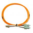 LETLCDO1-010-0 - CORDAO OPT. CON. MULTIMODO OM1 (62,5/125) 2F DUPLEX LC-UPC/SC-UPC 2,5M LSZH LARANJA - 33002963 - LIGHTERA