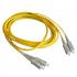 LETLCDO2-005-0 - CORDAO OPT. CON. MULTIMODO OM2 (50/125) 2F DUPLEX SC-UPC/SC-UPC 20,0M LSZH AMARELO - 33004499 - LIGHTERA