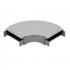 DTSTCVH9-006-0 - CURVA HORIZONTAL 90 PERFIL 25MM AL R30 PLANA LISA - BRANCO - DT-38640.30 - DUTOTEC