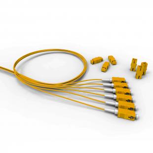 25310493 - EXTENSAO MONOFIBRA CONECTORIZADA MM (50.0) LC-UPC 1.5M COM ADAPTADOR - LSZH - AMARELO - D0.9 (2 PCS) - 35260917 - FURUKAWA