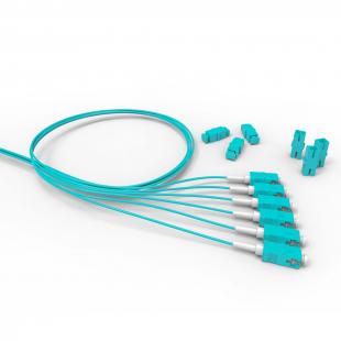 LETLPIEO-023-0 - EXTENSAO MONOFIBRA CONECTORIZADA MM (50.0) OM4 LC-UPC 1.5m C/ADAPT. - LSZH - ACQUA - D0.9 (2 PCS) - 35260909 - LIGHTERA