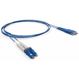 LETLCDA2-016-0 - CORDAO DUPLEX CONECTORIZADO SM BLI G-657A2 LC-APC/LC-UPC 2.5M - LSZH - AZUL - 33004512 - LIGHTERA