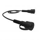 LEINPC06-017-0 - PATCH CORD GIGALAN CAT.6 F/UTP (BLINDADO - HIBRIDO RJ45/RJ45 IP67) 1,5M PRETO (TPU HFFR) LSZH - 35129041 - LIGHTERA