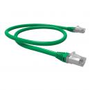 LEGGPC6A-007-0 - PATCH CORD GIGALAN GREEN CAT.6A F/UTP (BLINDADO) 1,0M VERDE LSZH - 35085401 - LIGHTERA
