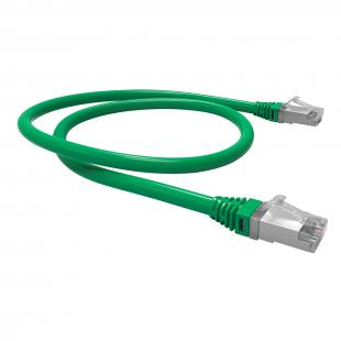 FEGGPC6A-003-0 - PATCH CORD F/UTP GIGALAN AUGMENTED GREEN CAT.6A - LSZH - T568A/B - 0,5M - VERDE (BLINDADO) - 35085400 - LIGHTERA