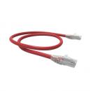 LEGGPC6A-012-0 - PATCH CORD GIGALAN GREEN CAT.6A F/UTP (BLINDADO) 1,5M VERMELHO LSZH - 35085462 - LIGHTERA