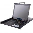 51061001 - GAVETA TFT 17" KVM 16P VGA 2P USB TRILHO SIMPLES - DN-KVM-1016(2) - D-NET