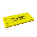 61000091 - PLACA DE IDENTIFICACAO DE CABO OPTICO ABNT - N 2 CCO (COM RELEVO) - AMARELO - DN-6421720010. - D-NET