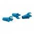 61000087 - CAPA (COVER) PARA CONECTOR RJ-45 AZUL CLARO PCT C/ 50PC - DN-6222700010 - D-NET