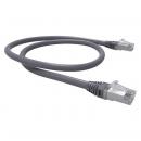 LEGGPC6A-014-0 - PATCH CORD GIGALAN GREEN CAT.6A F/UTP (BLINDADO) 2,0M CINZA LSZH - 35085441 - LIGHTERA