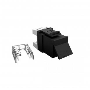 FEGLRJ06-009-5 - CONECTOR RJ-45 GIGALAN CAT.6  90/180G PRETO T568A/T568 FEMEA - 35060632 - FURUKAWA