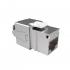 FEGLRJ6A-006-6 - CONECTOR RJ-45 GIGALAN CAT.6A  90/180G PRATA T568A/T568 FEMEA BLINDADO (24 UNID) - 35080126 - FURUKAWA