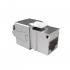 LEGLRJ6A-006-6 - CONECTOR RJ-45 GIGALAN CAT.6A  90/180G PRATA T568A/T568 FEMEA BLINDADO (24 UNID) - 35080126* - LIGHTERA