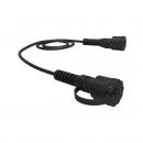 LEINPC5E-015-0 - PATCH CORD MULTILAN CAT.5E F/UTP (BLINDADO) INDUSTRIAL HIBRIDO 2,5M PRETO - LSZH / TPU HFFR - 35100072 - LIGHTERA