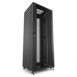 DNMTRSDP-004-0 - RACK SERVIDOR 19POL DESMONTAVEL PORTA PERF. 44U 800 X 1000 PRETO C/ GUIAS - DN-RSDP-44-80.100PT - D-NET