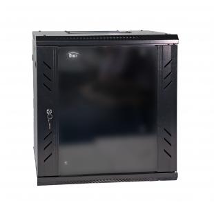 DNMTMRDV-003-0 - MINI RACK 19POL DESMONTAVEL PORTA VIDRO 9U 600 X 600 PRETO S/ GUIAS - DN-MRDV-9-60.59PT - D-NET