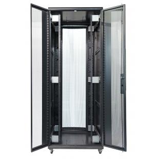 DNMTRSDP-004-0 - RACK SERVIDOR 19POL DESMONTAVEL PORTA PERF. 44U 800 X 1000 PRETO C/ GUIAS - DN-RSDP-44-80.100PT - D-NET