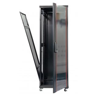 DNMTRSDV-006-0 - RACK SERVIDOR 19POL DESMONTAVEL PORTA VIDRO 36U 600 X 800 PRETO S/ GUIAS - DN-RSDV-36-60.80PT - D-NET