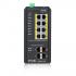 ZYNWSIPD-001-0 - SWITCH L2 INDUSTRIAL 8P GB POE 240W E 4P SFP S/ FONTE - RGS200-12P - ZYXEL
