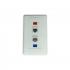 DNCNEP42-008-1 - ESPELHO PLASTICO 4X2 C/ 4 COLARES EM ABS BRANCO - DN-6000900045. - D-NET
