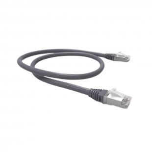 LEGLPCAB-002-0 - PATCH CORD GIGALAN ANTIBACTERIANO CAT.6A 26AWG S/FTP (BLINDADO) 1,5m CINZA - LSZH - 35080142 - LIGHTERA