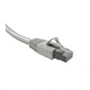 FEGLPCAB-001-0 - PATCH CORD GIGALAN ANTIBACTERIANO CAT.6A 26AWG S/FTP (BLINDADO) 0,5m CINZA - LSZH - 35080141 - LIGHTERA