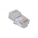 FESPRJ5E-004-1 - CONECTOR RJ-45 SOHOPLUS CAT.5E CABO SOLIDO/FLEXIVEL CRISTAL - 35050290 - LIGHTERA