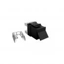 FEGLRJ06-035-5 - CONECTOR FEMEA GIGALAN CAT.6 T568A/B - PRETO UN. - 35060632 - LIGHTERA