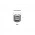 DTSTCVV9-012-0 - CURVA VERTICAL 90 INT 25-45MM AL R30 PLANA L PRETO - DT-38050.30 - DUTOTEC