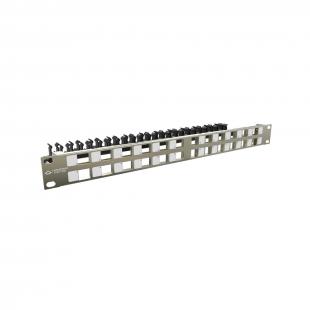 LEINPP6A-001-0 - PATCH PANEL GIGALAN BLINDADO INDUSTRIAL 24P 19POL/1U - 35050203 - LIGHTERA