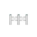 DHCACTSW-024-0 - CATRACA DE ACESSO COM BARREIRA TIPO SWING LADO ESQUERDO VAO PNE - DHI-ASGB611Y-L(PNE) - DAHUA