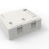 LEFASBNB-003-0 - CAIXA DE SUPERFICIE NAO BLINDADA  (TOMADA) 2P BEGE - 35050259 - LIGHTERA