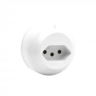 DNTEMT1B-001-0 - MODULO DE TOMADA 10A P/ TRILHO DE ENERGIA BRANCO - DN-TEMT10A-BR - D-NET