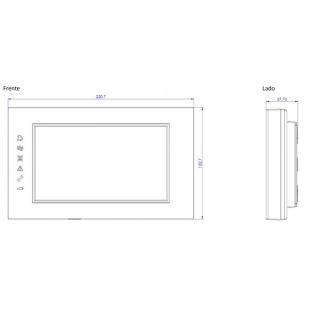 HWAIMDRP-001-0 - MODULO REPETIDOR MAX 7" CONFIGURAVEL COM INDICACAO DE ZONAS - MA-LCD7 - HONEYWELL