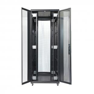 DNMTRSDP-006-0 - RACK SERVIDOR 19POL DESMONTAVEL PORTA PERF. 44U 800 X 1200 PRETO C/ GUIAS - DN-RSDP-44-80.120PT - D-NET