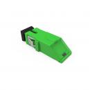 LETLAOAC-015-0 - ADAPTADOR OPTICO ACOPLADOR SC-APC ANGULAR COM SHUTTER  VERDE (KIT COM 8 UN) - 35260144 - LIGHTERA