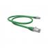 LEGGPC6A-028-0 - PATCH CORD GIGALAN GREEN CAT.6A F/UTP (BLINDADO) 5,0M VERDE LSZH - 35085406 - LIGHTERA