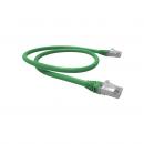 LEGGPC6A-028-0 - PATCH CORD GIGALAN GREEN CAT.6A F/UTP (BLINDADO) 5,0M VERDE LSZH - 35085406 - LIGHTERA
