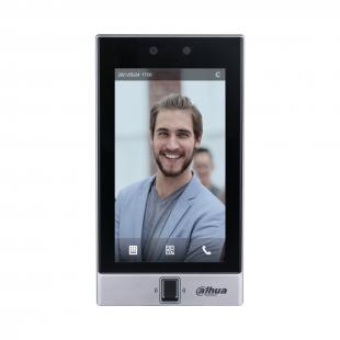 DHCALSSF-002-0 - LEITORA FACIAL 7" 50.000 FACES/CARTAO/SENHA/QR CODE/DIGITAL - DHI-ASI7214S-W - DAHUA