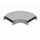 DTSTCVH9-007-0 - CURVA HORIZONTAL 90 PRF 25MM AL R30 PLANA L PRETO - DT-38650.30 - DUTOTEC