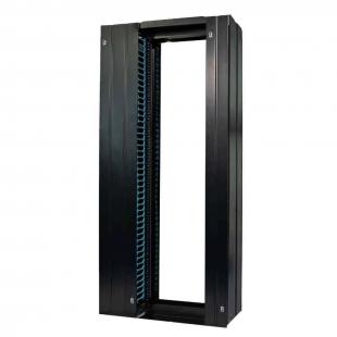 DNMTRAOV-003-0 - ORGANIZADOR DE CABOS VERTICAL 45U X 150MM PRETO P/ RACK ABERTO PARA LINHA FLEX - DN-GVDM-45-15PT-FLEX - D-NET